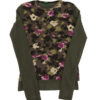 Mesh Top Vintage Khaki Kwiatki (s)