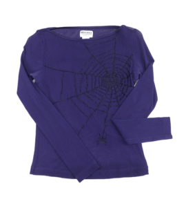 Mesh Top Vintage Pajęczyna Fiolet (s)