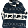 Niebieski Polar Vintage Niedźwiedzie
