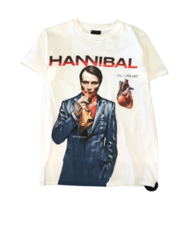 T Shirt Vintage Hannibal Damsko Biały (s)