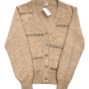 Brązowy Vintage Sweter Alpaka