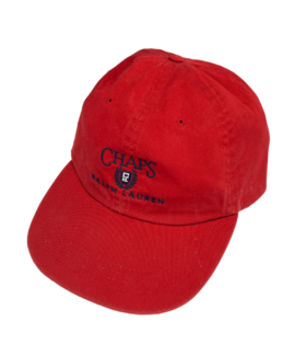 Czapka Vintage Chaps Lauren Czerwona