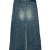 Jeansowa Spódnica Vintage Maxi