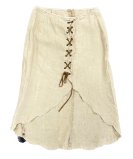 Lniana Spódnica Vintage