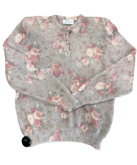 Moherowy Sweter Vintage Róże