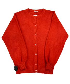 Rudy Sweter Vintage Wełna I Angora
