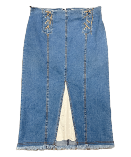 Spódnica Vintage Jeansowa Maxi
