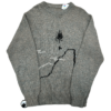 Sweter Vintage Khaki Abstrakcja
