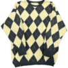 Wełniany Sweter Vintage Romby
