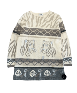 Sweter Wełniany Tygrys Vintage