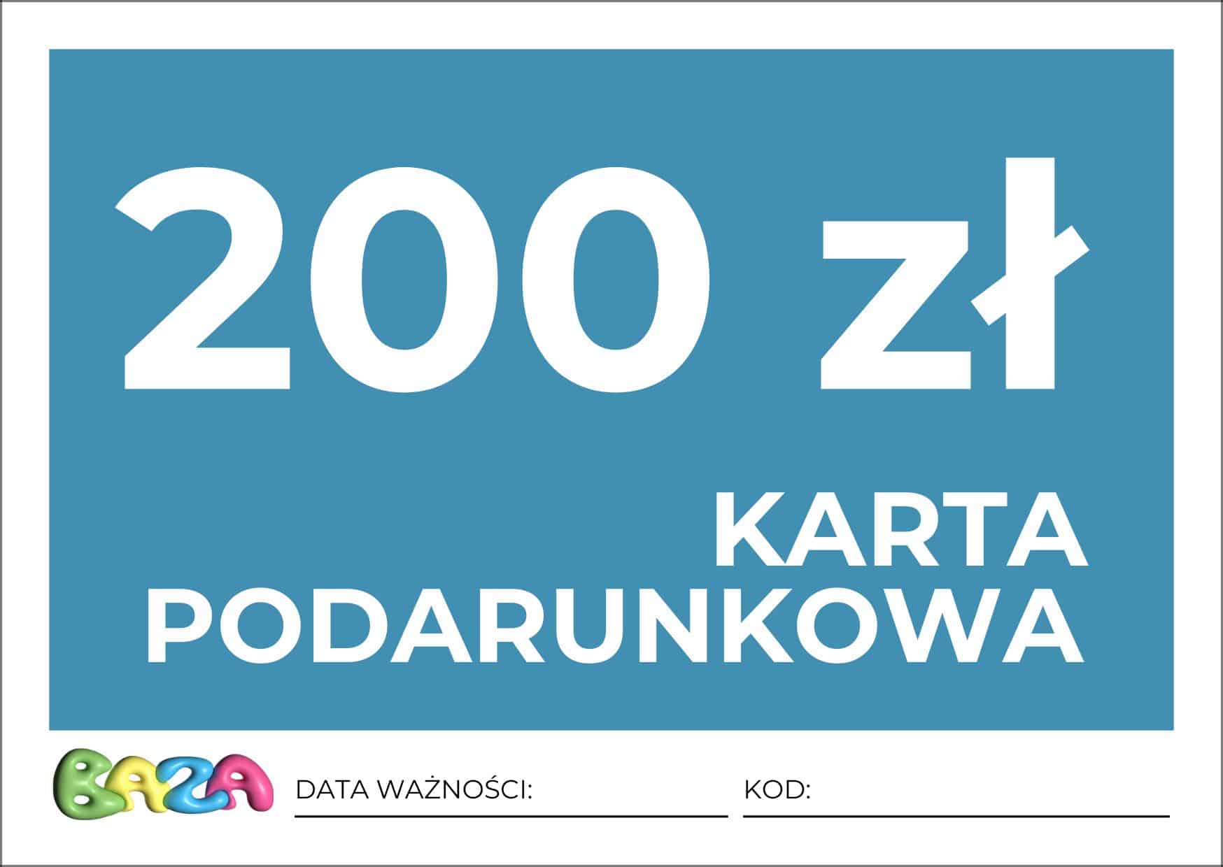 Karta Podarunkowa 200 Zl Baza Vintage